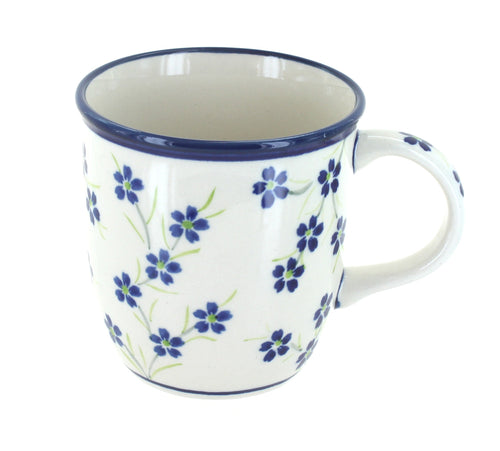 Polish Pottery Willow Plain Coffee Mug