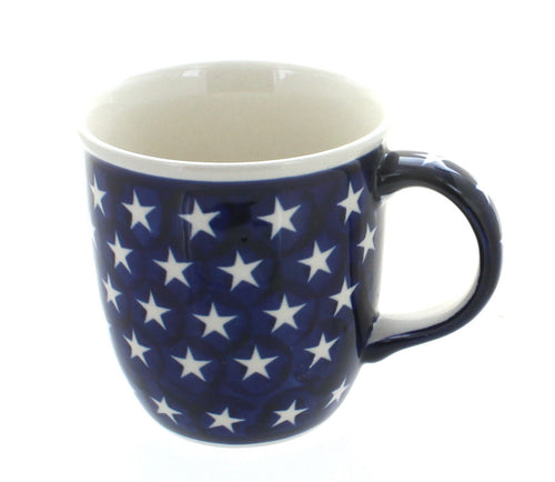 Polish Pottery Stars Plain Coffee Mug