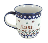 Polish Pottery Aunt Mug