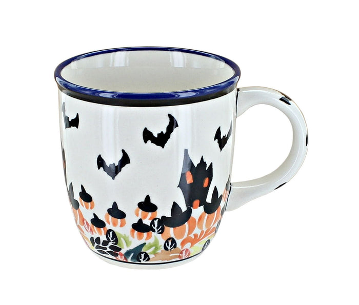 Haunted House Plain Coffee Mug Polish Pottery