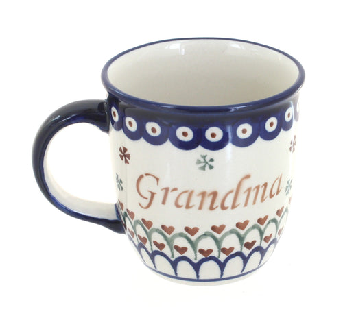 Polish Pottery Grandma Mug