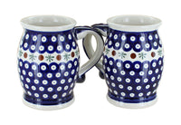 Polish Pottery Nature Beer Mug Set