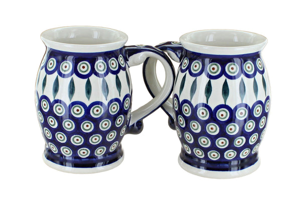 Peacock Beer Mug Set