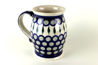 Peacock Beer Mug Polish Pottery