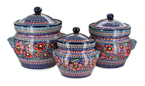 Jungle Flower Large Canister Set