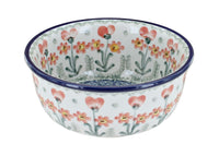 Polish Pottery Peach Posy Small Bowl