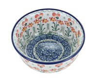 Peach Posy Small Bowl Polish Pottery