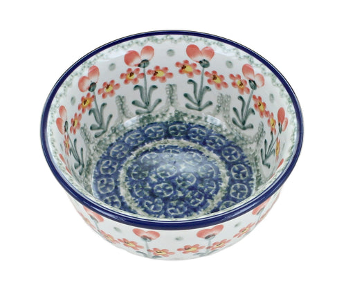 Peach Posy Small Bowl Polish Pottery