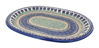 Polish Pottery Aztec Flower Large Oval Platter