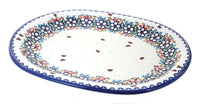 Polish Pottery Scarlett Large Oval Platter