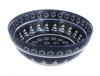 Polish Pottery Winter Nights Cereal/Soup Bowl