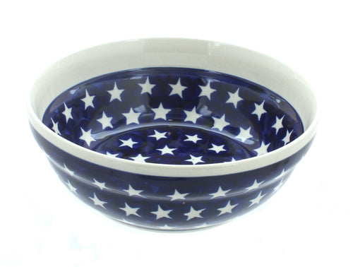 Polish Pottery Stars Cereal/Soup Bowl