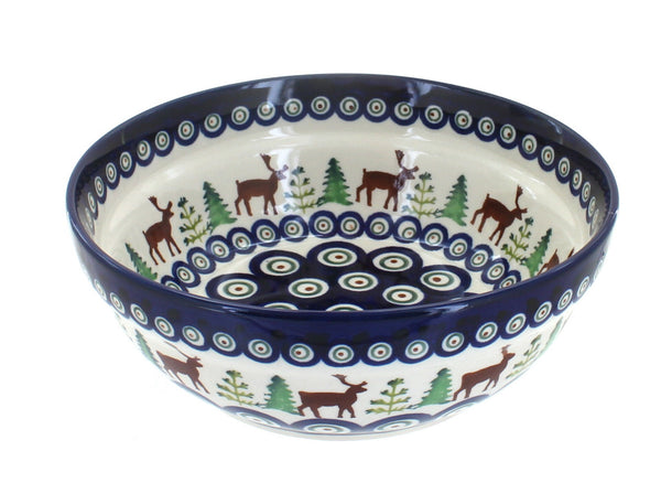 Reindeer Pine Cereal/Soup Bowl