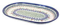 Polish Pottery Reindeer Delight Large Oval Dish