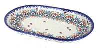 Polish Pottery Scarlett Large Oval Dish