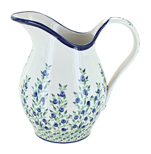Polish Pottery Porcelain Vine Pitcher