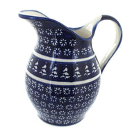 Polish Pottery Winter Nights Pitcher