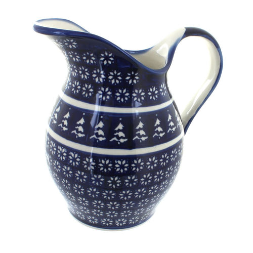 Polish Pottery Winter Nights Pitcher