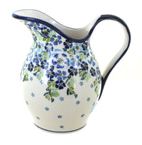 Polish Pottery Vintage Violet Pitcher