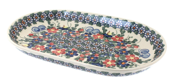 Garden Butterfly Medium Oval Dish
