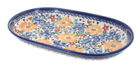 Polish Pottery Butterfly Medium Oval Dish