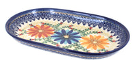Polish Pottery Autumn Burst Medium Oval Dish