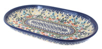Polish Pottery Garden of Eden Medium Oval Dish