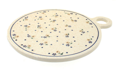 Polish Pottery Country Meadow Round Cutting Board