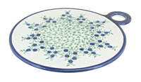 Polish Pottery Porcelain Vine Round Cutting Board