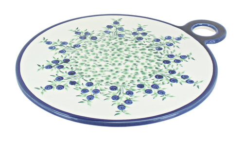 Polish Pottery Porcelain Vine Round Cutting Board