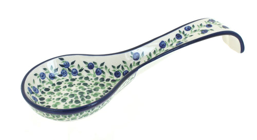 Polish Pottery Porcelain Vine Large Spoon Rest