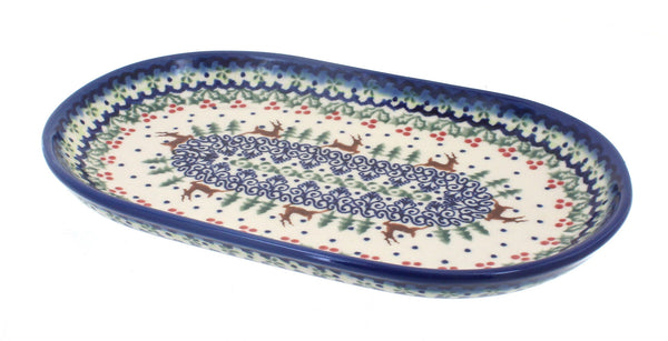 Reindeer Delight Small Oval Dish