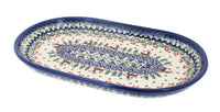 Polish Pottery Reindeer Delight Small Oval Dish