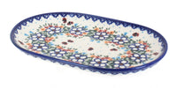 Polish Pottery Scarlett Small Oval Dish
