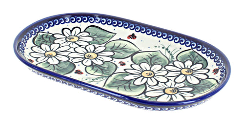 Polish Pottery Ladybug Small Oval Dish