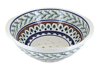 Polish Pottery Evergreen Colander