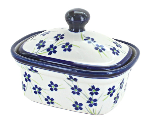 Polish Pottery Willow Butter Tub