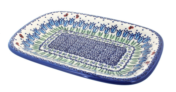 Garden Tulip Small Rectangular Serving Platter
