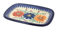Polish Pottery Autumn Burst Small Rectangular Serving Platter