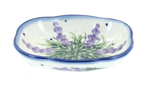 Polish Pottery Lavender Fields Soap Dish