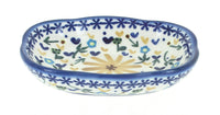 Polish Pottery Yellow Daisy Soap Dish