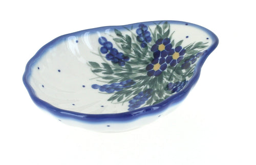 Polish Pottery Hyacinth Shell Dish