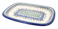 Polish Pottery Reindeer Delight Medium Rectangular Serving Platter