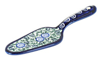 Polish Pottery Seaside Swirl Cake Server