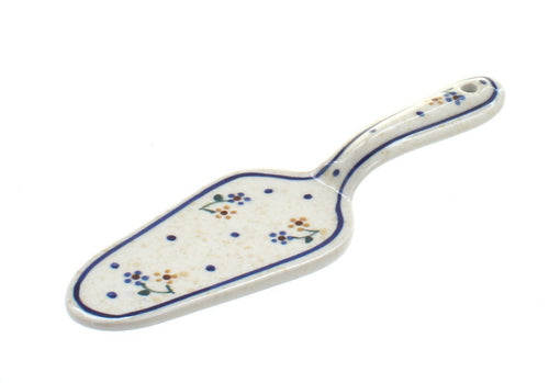 Polish Pottery Country Meadow Cake Server