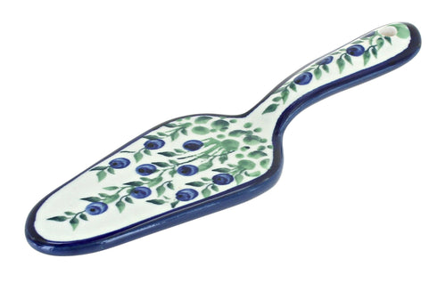 Polish Pottery Porcelain Vine Cake Server