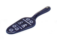 Polish Pottery Winter Nights Cake Server