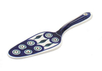 Polish Pottery Peacock Cake Server