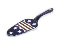 Polish Pottery Stars & Stripes Cake Server