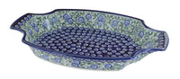 Polish Pottery Seaside Swirl Large Serving Tray